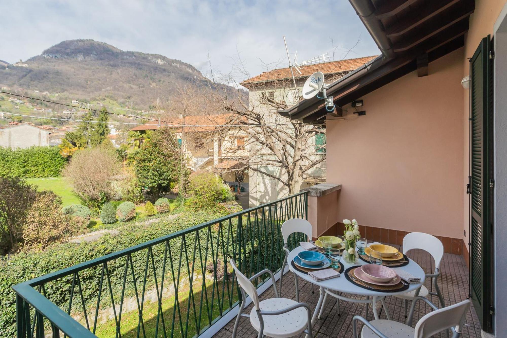 Ponente Balcony & Garden By Rent All Como Gravedona Luaran gambar